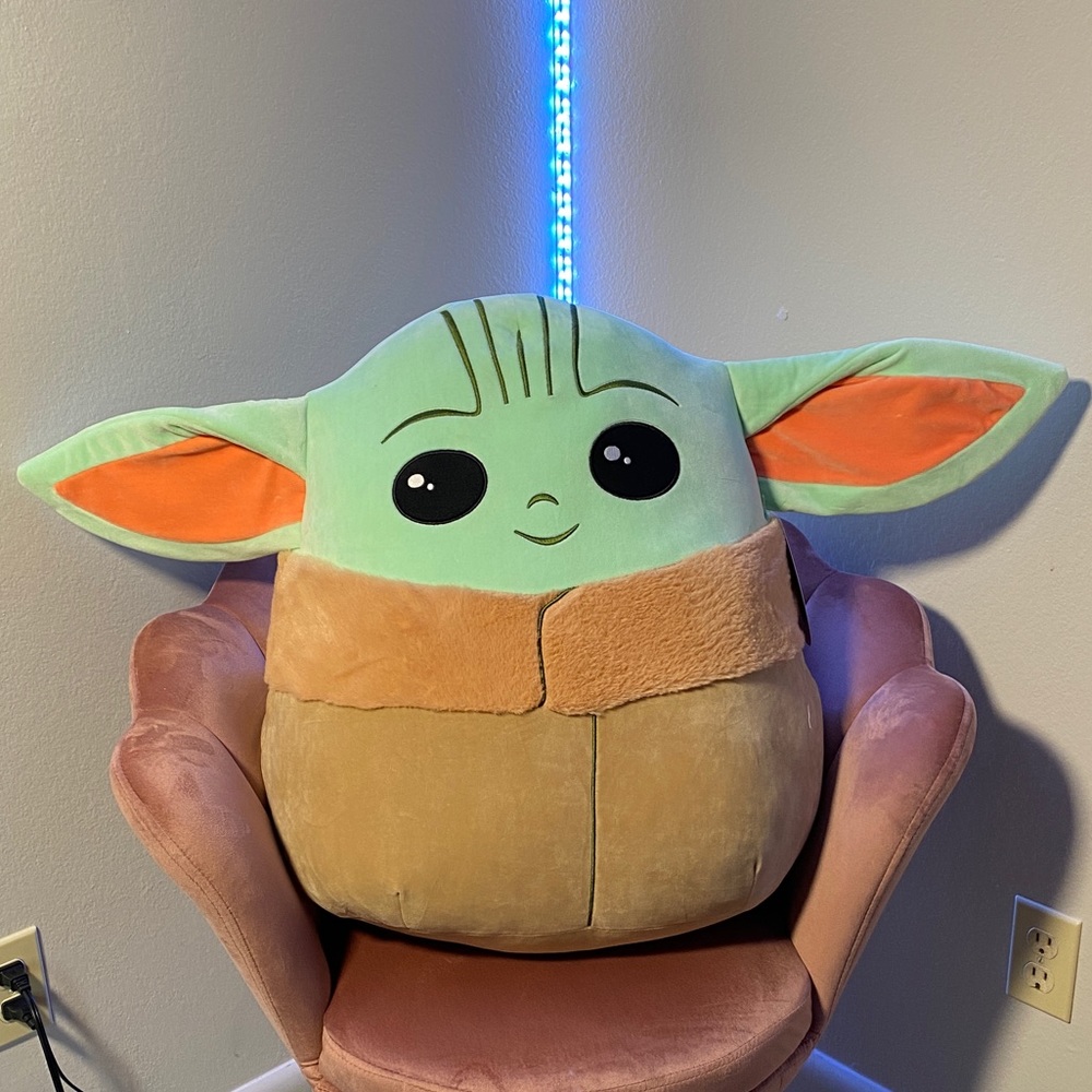 Giant baby yoda squishmallow